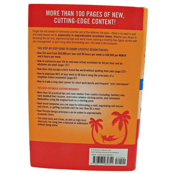 The 4-Hour Workweek Book Expanded Updated Timothy Ferriss Economic Self Help - Picture 4 of 12